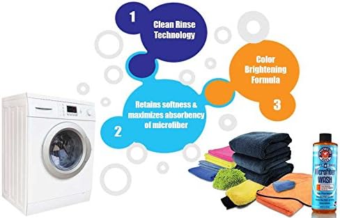 Chemical Guys CWS_201_64 Microfiber Cleaning Cloth & Car Wash Towel Concentrated Cleaning Detergent, 64 fl oz (Half Gallon), Orange Scent