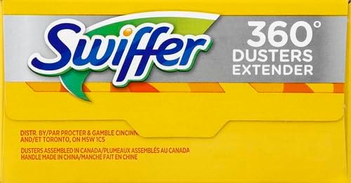 Swiffer Duster Kit with 3 ft Extendable Handle, Heavy Duty Dusting Starter Kit with 3 Refills, for Ceiling Fans, Vents and Hard to Reach Places