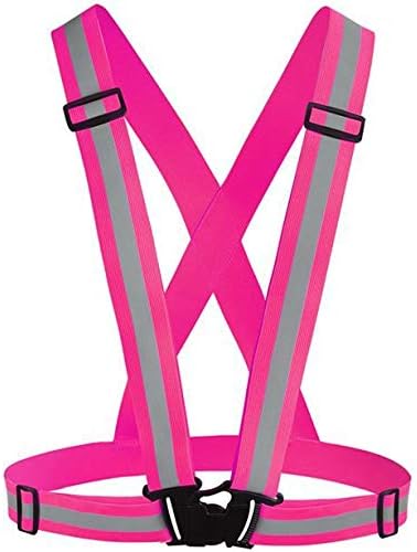 Chiwo Reflective Vest Running Gear 2Pack, High Visibility Adjustable Safety Ves for Night Cycling,Hiking, Jogging,Dog Walking