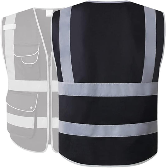 XIAKE 9 Pockets Class 2 High Visibility Reflective Safety Vest for Men Women,Meets ANSI/ISEA Standard