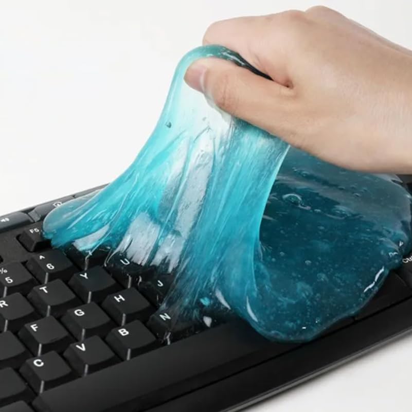 3 bags Reusable Car Cleaning Gel Slime Putty - Strong Adhesive Dust Cleaner for Auto Vents, Interior, Keyboards & Electronics