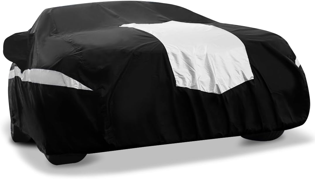 Titan Stingray Car Cover - Multi-Layer All Weather Protection for Sedans 186-202”. Waterproof, UV Blocking, Scratch Resistant. Drivers Side Zippered Access.