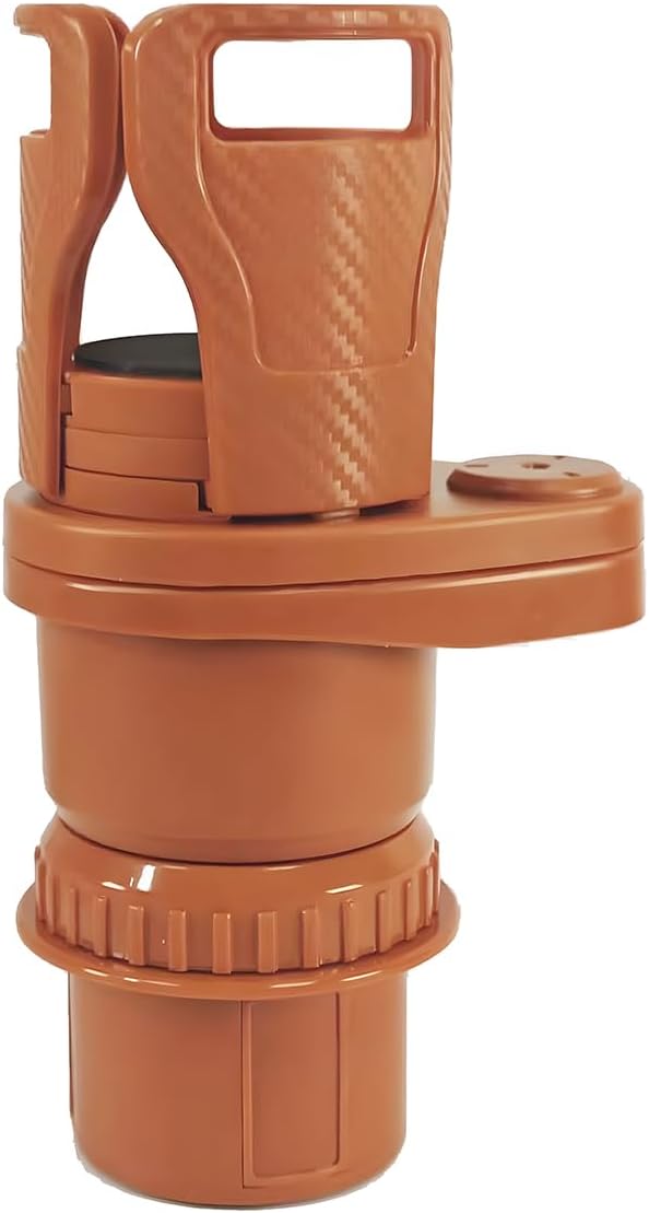 2 in 1 Car Cup Holder Expander, Multifunctional 360° Rotating Vehicle Cup Holder Adapter with Adjustable Base, Auto Interior Drinks Bottles Expander, Universal for Sedan RV Truck