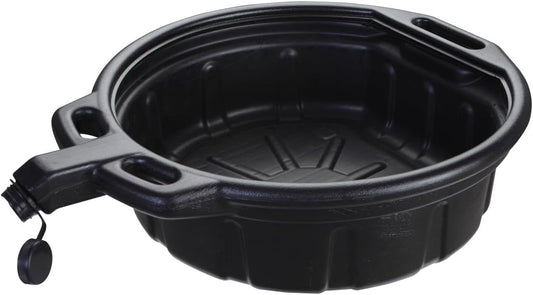 K Tool International 74645 Oil Drain Pan, 4.25 Gallon Capacity, High Density Polyethylene Construction, Chemical Resistant Design, Anti Splash Baffles, Large Spout