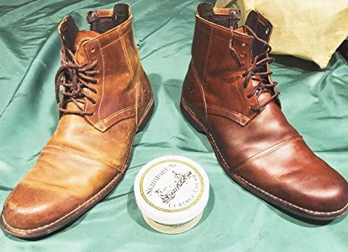 Skidmore’s Leather Cream: All-Natural, Non-Toxic Leather Conditioner - Made in USA Since 1984. Water Repellent Formula Restores Leather Couches, Car Seats, Boots, Shoes, Purses, Bags, and Tack. 6 Oz