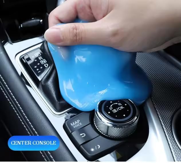 Gunk Grabber Car Cleaning Gel – Reusable Detail Slime Putty for Car Interior, Air Vents, Dashboard & Cup Holders – Dust Cleaning Gel for Keyboard, Electronics & Office – Non-Sticky Auto Detailing Tool