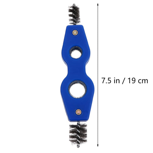 Amosfun Battery Cleaning Brush 7.48 Inch Double-Head Wire Brush Car Battery Terminal Cleaner Rust Removal Tool for Automotive Maintenance