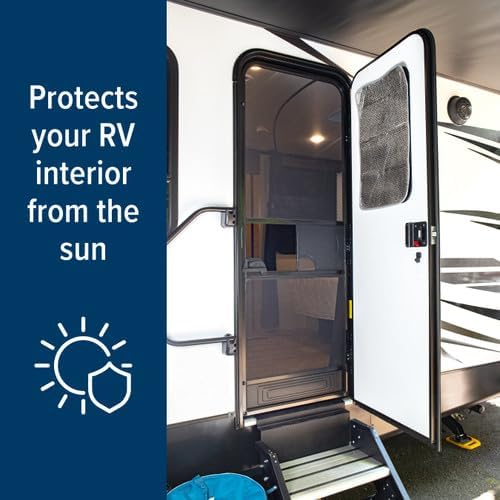 Camco 45164 62" x 30" SunShield Reflective Window Cover