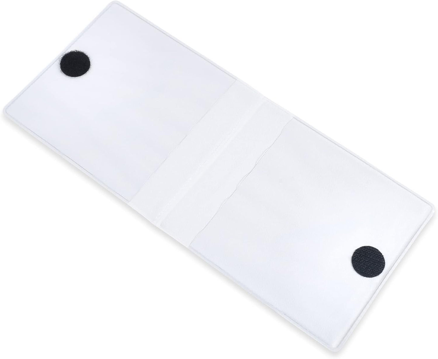 Andalus Auto Registration & Insurance Card Holder Pack of 2, Waterproof Essential Car Registration Holder with Hook & Loop Closure, Perfect for Every Vehicles Glove Boxes (White - 5 1/8" x 4 5/8")