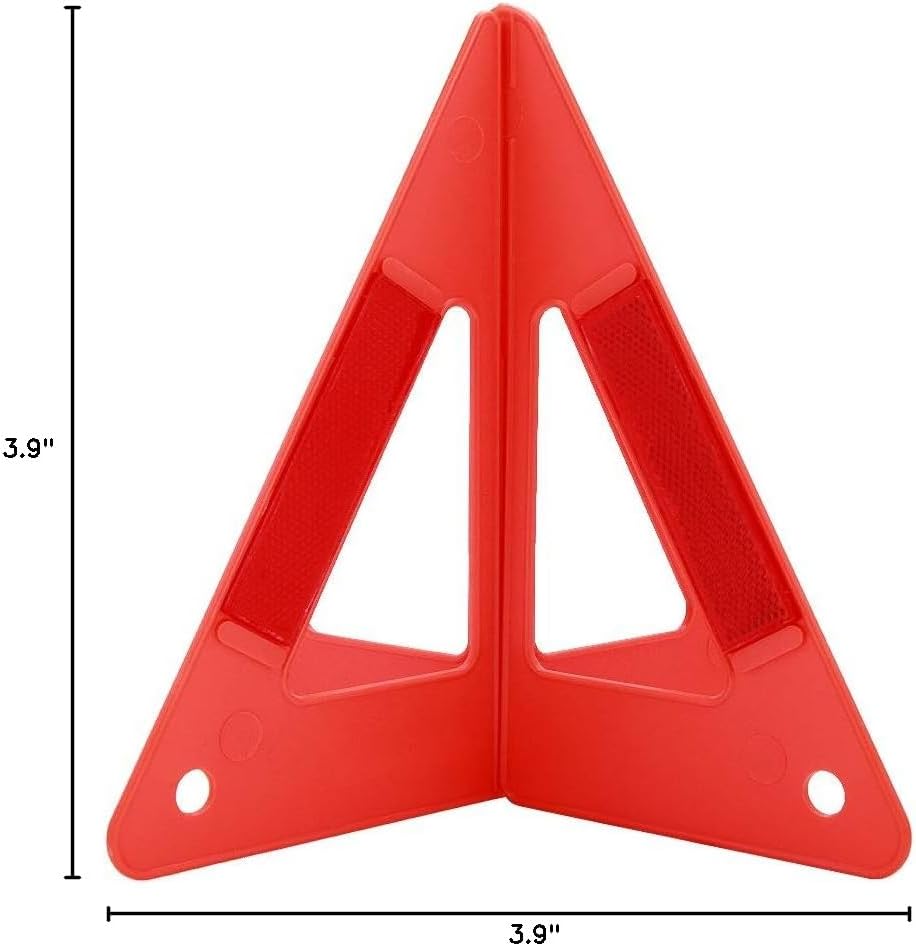 Triangle Warning Sign, Portable Car Emergency Breakdown Reflective Warning Safety Road Stop Sign