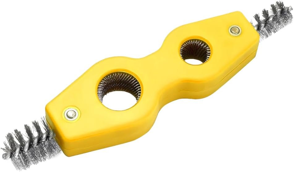 4 in 1 Car Battery Cleaning Brush, Anti-Corrosion Vehicle Battery Terminal Cleaner with Steel Wire, Auto Power Terminal Machine Parts Cleaning Tools, Universal for SUV RV Truck (Black)