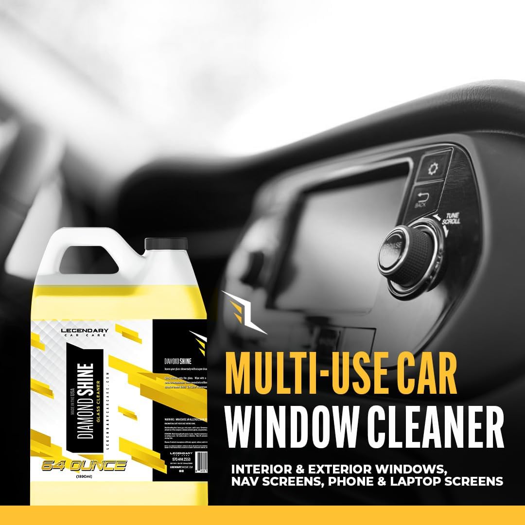 Legendary Glass Cleaner 16oz - Auto Window Cleaner Spray for Car Windows & Windshield - No Streaks, Ammonia-Free, Tint Safe - Interior/Exterior Use