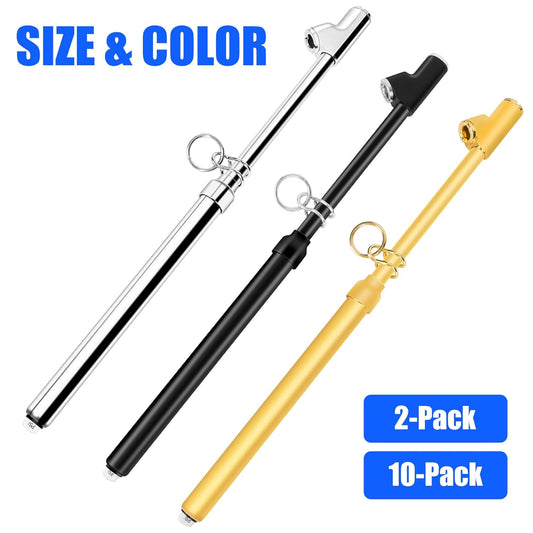 2-Pack Dual Head Tire Pressure Gauge – Heavy Duty 10-150 PSI Air Pressure Gauge with Stainless Steel Body, Metal Nozzle & Durable Plated Brass – for Cars, Trucks, Bikes, RVs & Vehicles