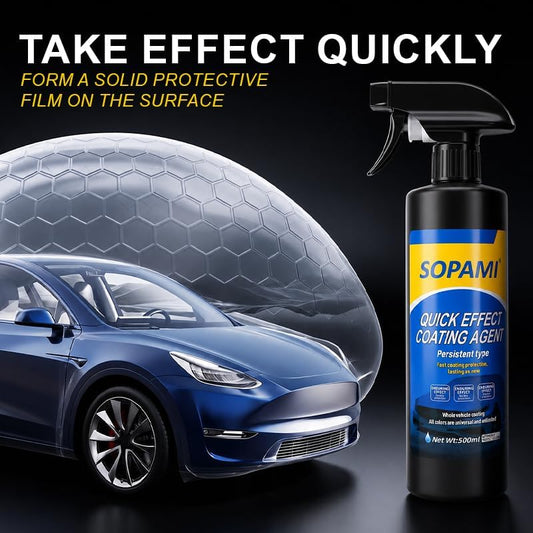 Sopami Ceramic Paint Sealant, Ceramic Coating Maximum Gloss & Shine ceramic wax, car coating spray Extremely Hydrophobic Ceramic Spray Coating for Cars, RVs, Motorcycles, Boats, and ATVs