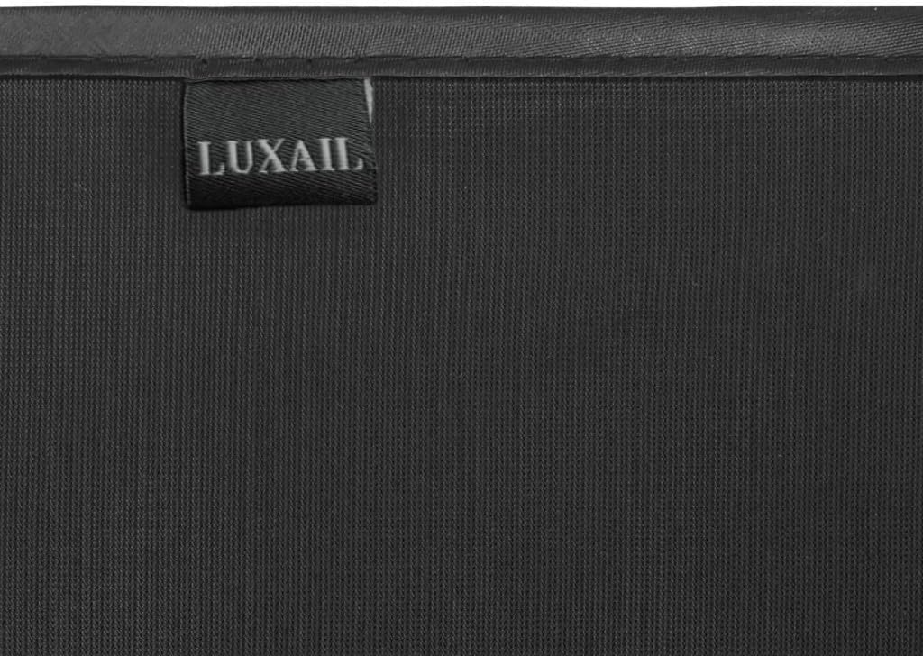 luxail Car Window Shades for Baby 19” x 12” (2 Pack) Cling, Blocks 99.98% UVR, Sun Shade Blocker, Glare Shield Protection, Side Car Window Screens, Mesh Window Shades for Baby, Black