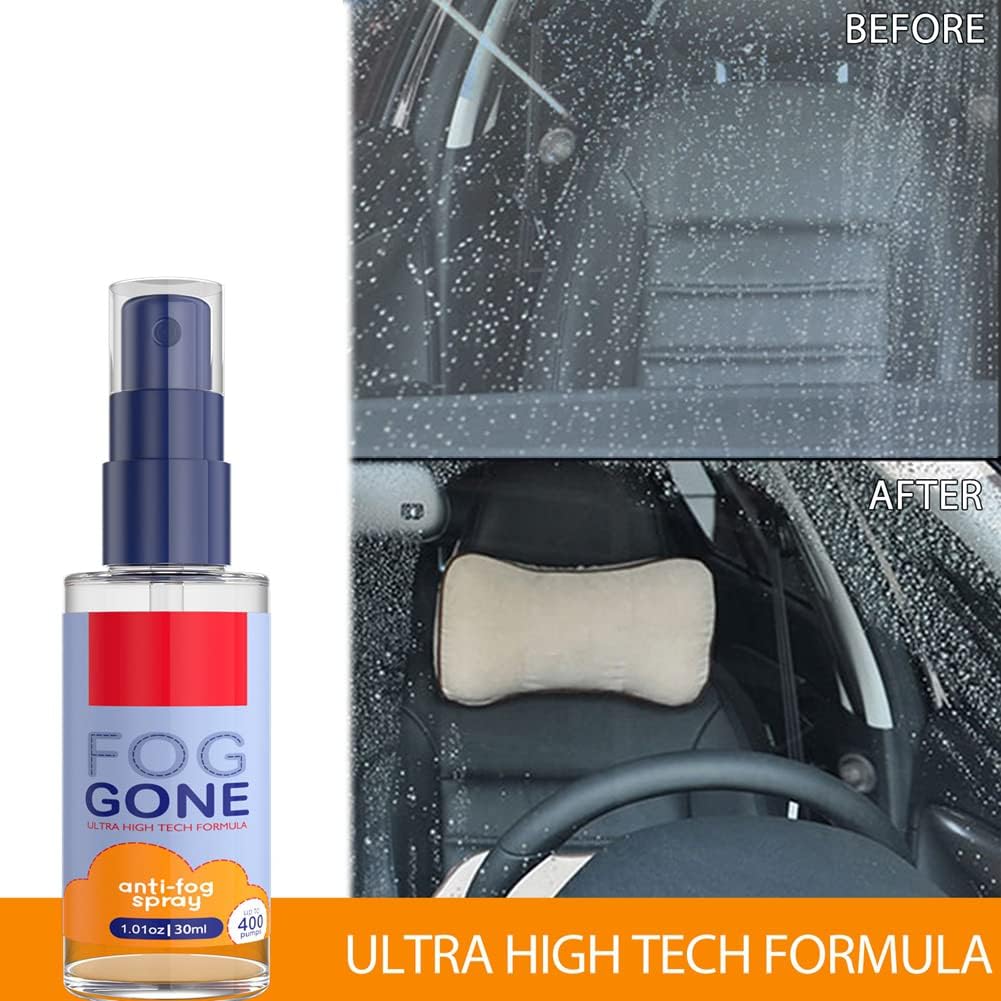 SEADEAR Anti Fog Spray 60ml/30ml Spectacle Lens Anti-Fog Spray Car Windshield Window Rainy Weather Defogging Spray Cleaning Spray for Mirrors Glass