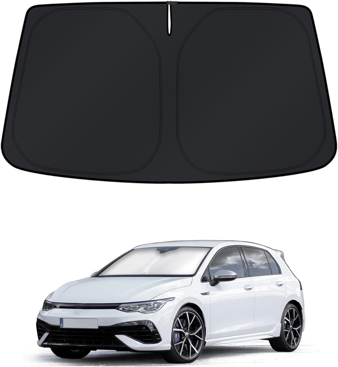 KUST Windshield Sun Shade for Toyota RAV4 2019-2022 2023 2024 2025 2026 Window Accessories Shade Sun Visor Cover Foldable Block UV Rays - Colors A