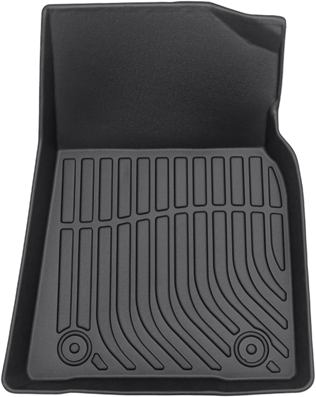 All Weather Rubber Car Floor Mats Compatible with 2013-2017 Honda Accord, Custom Fit Car Mat Full Set with Raised Edge, Odorless, Easy to Install in 5 min, Non-Slip Surface, No Need Trimming