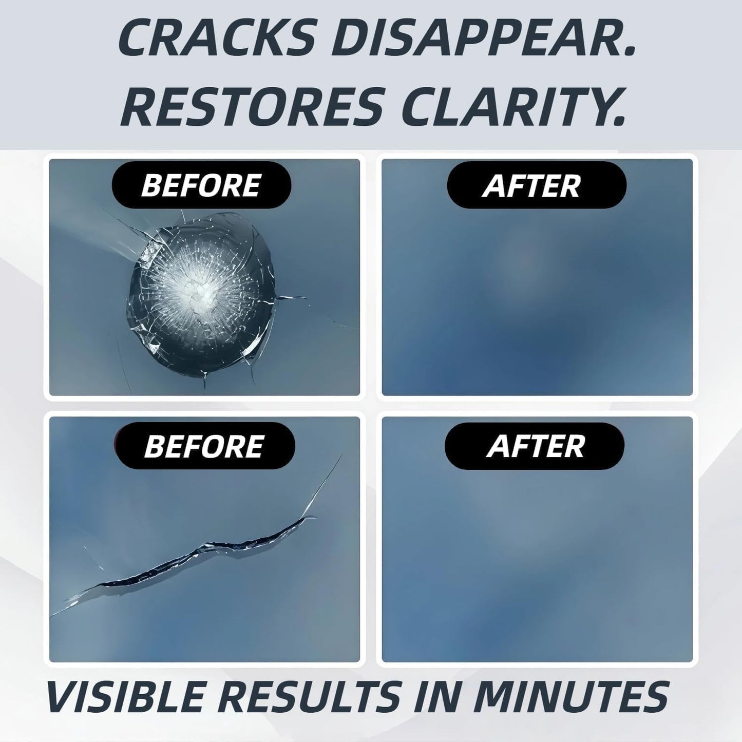2026 Latest Windshield Repair Kit,Glass Crack Repair Kit,Nano Glass Repair Liquid, Quick Windshield Repair for Chips and Cracks,All Crack Types Windshield Repair Kit,Bulls-Eye and Star Crack.