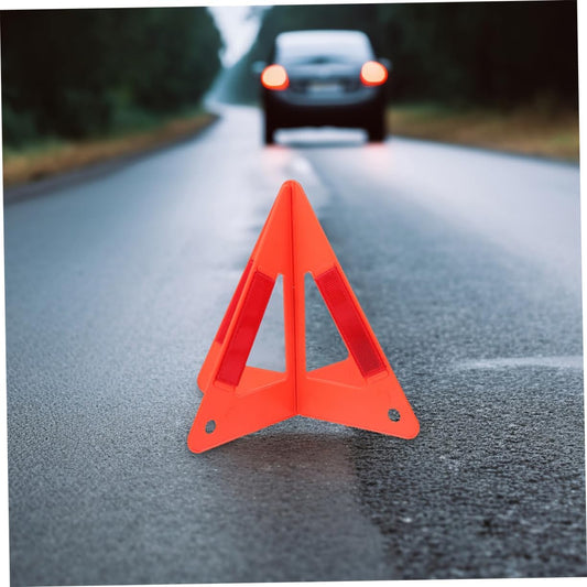 ULTECHNOVO 6-Pack Foldable Emergency Safety Triangles, DOT Compliant Reflective Roadside Warning Triangles for Vehicle Breakdown and Accident, High-Visibility Hazard Signs for Truck and Car Road Safet