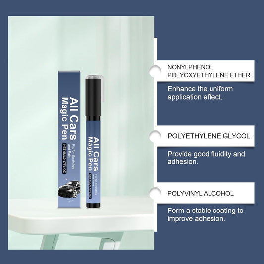 Magic Car Scratch Remover Pen, 2026 Upgraded Quick Car Paint Repair Pen,Lightweight and Fast,Long-Lasting,Universal Car Touch Up Pen for All Vehicles (Pack of 1)