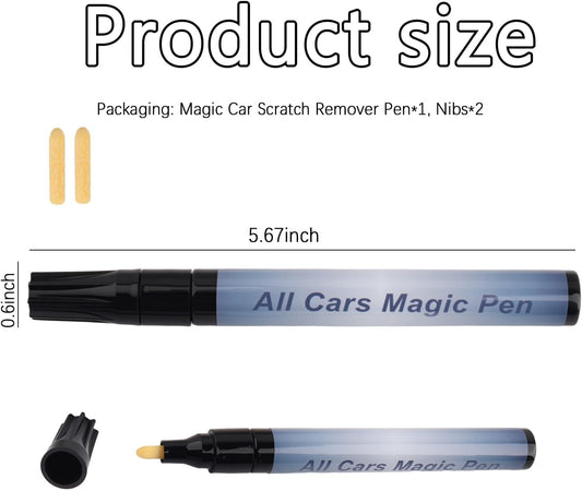 Upgraded Magic Car Scratch Remover Pen,Universal Car Paint Scratch Repair Pen All Vehicle Paint Colors Available,Essential All Cars Magic Pens as Scratches Remover for Vehicles