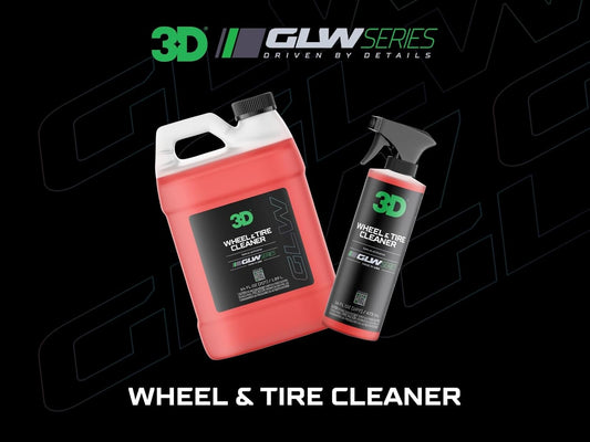 3D GLW Series Wheel & Tire Cleaner – Deep Cleaning All-in-One Formula | Removes Brake Dust, Grime, Tire Browning | Safe on All Wheels | DIY Car Detailing |16 oz