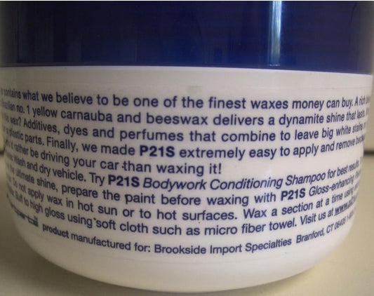 P21S 12700W Carnauba Wax