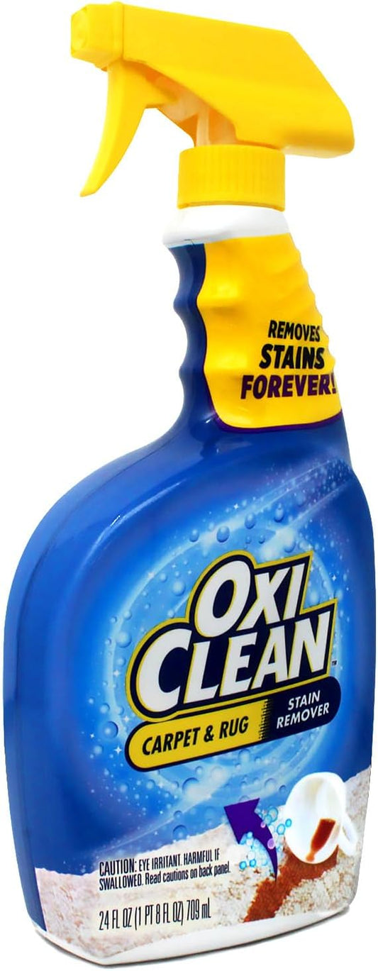 OxiClean Carpet & Rug Stain Remover Liquid Spray, 24 Fluid Ounce