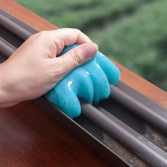 3 bags Reusable Car Cleaning Gel Slime Putty - Strong Adhesive Dust Cleaner for Auto Vents, Interior, Keyboards & Electronics