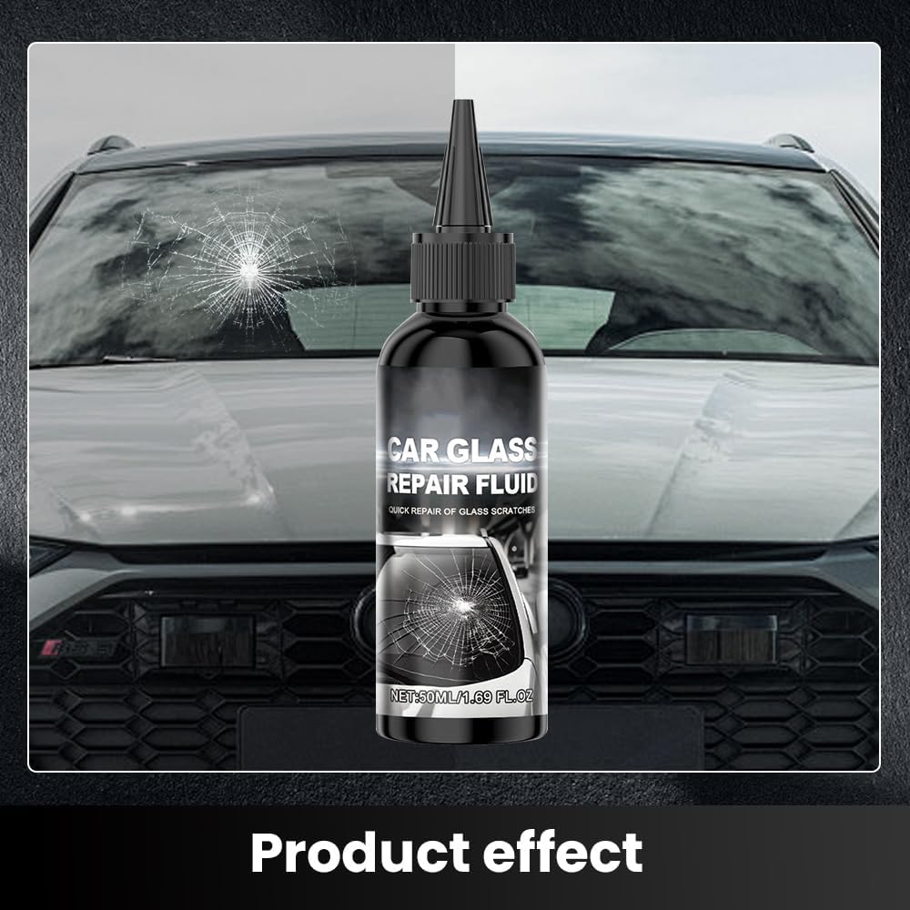 Car Windshield Crack Repair Kit, 2026 New Glass Repair Liquid for Cracks Glass Cracks Gone Repair Kit Windshield Repair Kit, Quick Fix Windshield and Glass Repair Tools for Chips and Cracks (1)