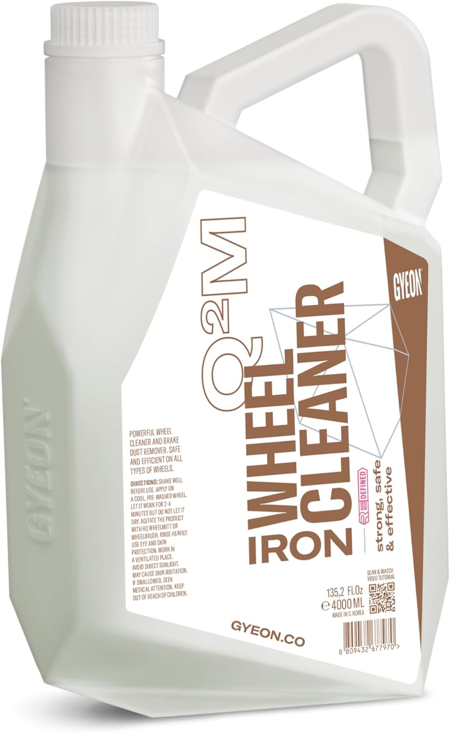 GYEON Iron Wheel Cleaner Redefined – Acid-Free Gel Formula for Brake Dust & Iron Removal – Safe on All Wheel Finishes and Rim Types – Professional Grade Wheel Cleaning Spray