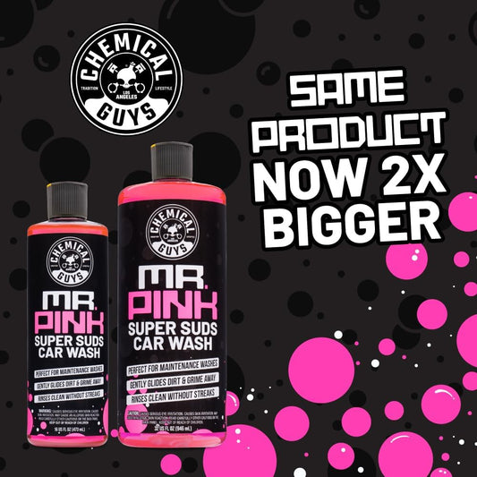 Chemical Guys Mr. Pink Car Wash Soap - 128 oz Super Suds Foaming Car Wash Soap for Cannon, Blaster, or Bucket Washing - pH Balanced, Safe on Wax, Sealant, Ceramic, and Clear Coat Finishes