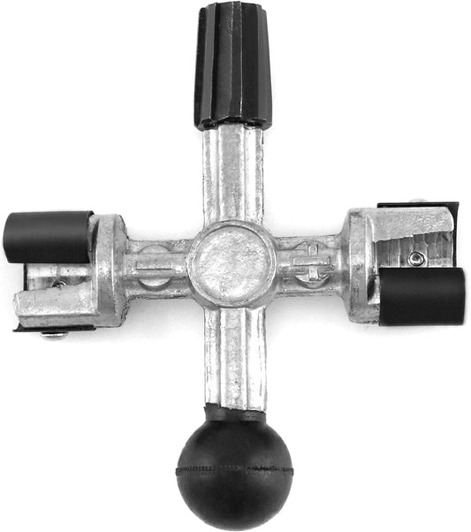 QWORK Battery Post Cleaner, 1 Pack 4-Way Battery Terminal Post Scraper Cleaning Tool for Removing Dirt Corrosion