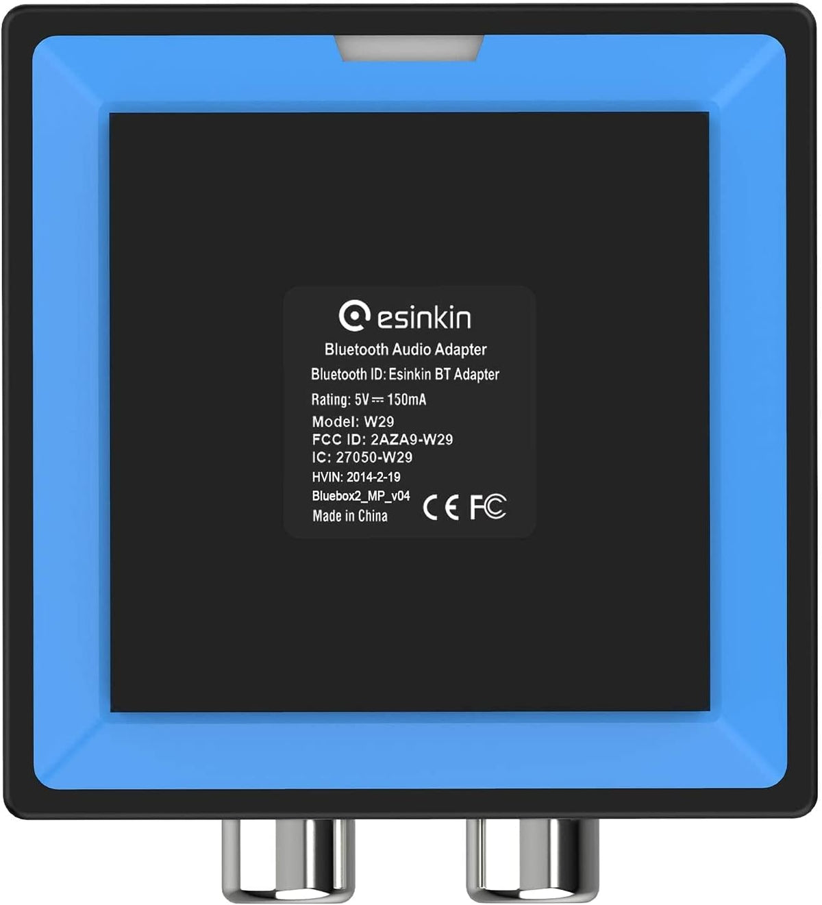 Esinkin Wireless Audio Receiver for Music Streaming Sound System Works with Smart Phones, Tablets and Car, Wireless Adapter for Speakers