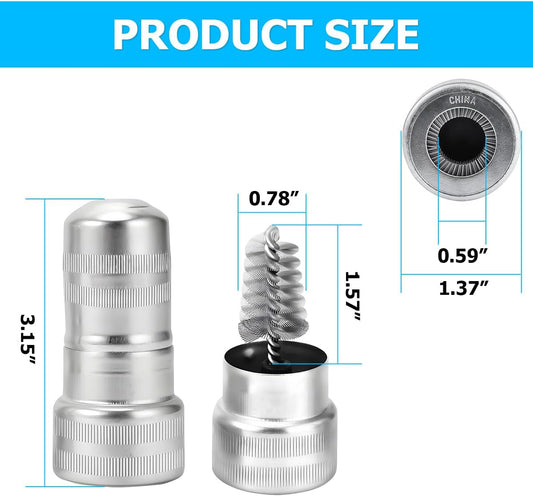 Mandark 2PCS Car Battery Terminal Cleaning Brush, Metal Vehicle Battery Post Cleaner Bristle Tool, Derusting Auto Battery Washer Brush Accessories, Universal for SUV, Truck, RV