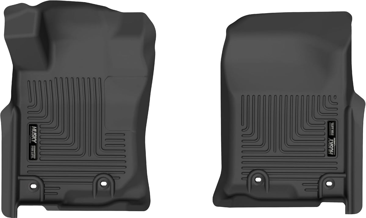 Husky Liners Weatherbeater Floor Mats | Fits 2013 - 2024 Toyota 4Runner; 2014 - 2024 Lexus GX460 | Front & 2nd Row, 3-pc Black - 99571