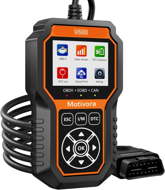 OBD2 Scanner Diagnostic Scan Tool with Solution Car Code Reader Reset Tools Check Engine Light SCAN Tool Car Accessories Read Fix Clear Car Vehicle Fault Codes for Cars 1996+ OBD II Scanner