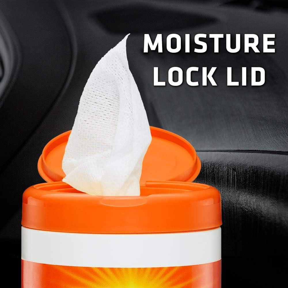 Armor All Lint-Free Orange Air Freshening Car Cleaning Wipes - 6 Pack