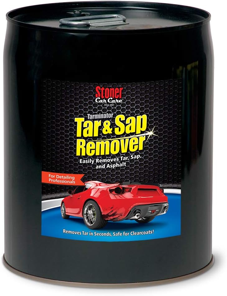 Stoner Car Care 91154 Tarminator Tar, Sap, and Asphalt Remover – Fast Acting Tar and Sap Remover for Cars – Clear Coat Safe Auto Cleaner for Paint, Chrome and Wheels – 10 oz