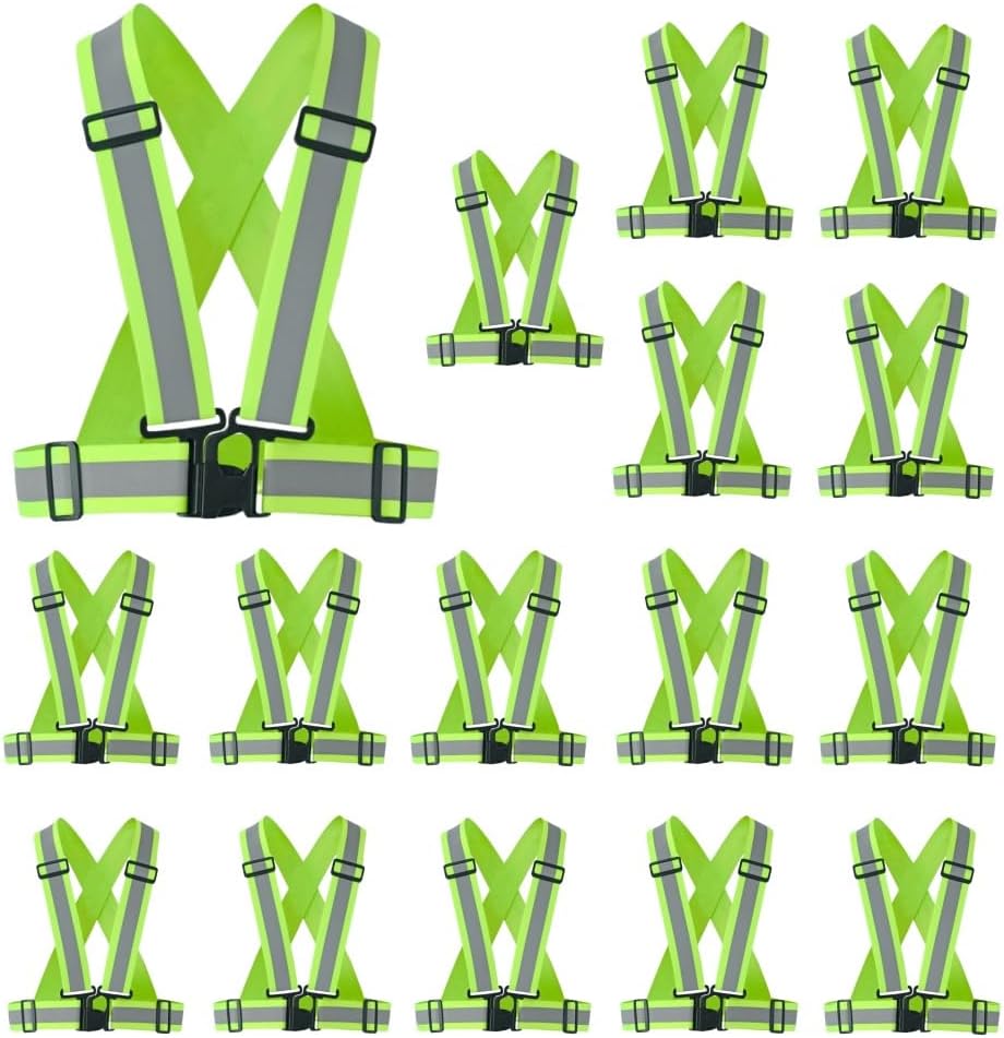 2.0 IN High Visibility Reflective Safety Strap for Construction, Running, Cycling
