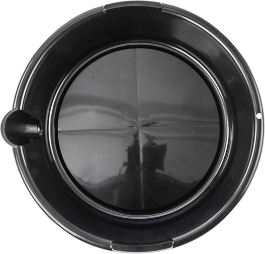 JEGS Drain Pan | 7 Quart Capacity | 13.5in.x 11in.x 4in.| Black | Plastic | For Oil, Transmission & Differential Fluid, And Coolant Collection As Well As Other Uses