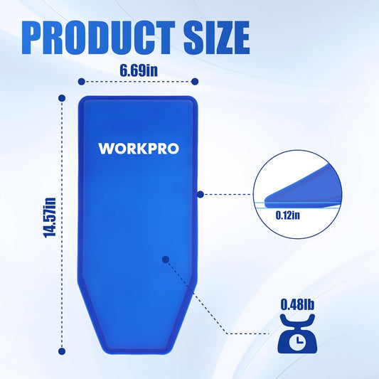 WORKPRO Flexible Oil Funnel for Automotive Use, Foldable Oil Drain Tool for Quick and Clean Oil Changes, Featuring a Thicker Silica Gel for Durability and Maintains Shape-Blue