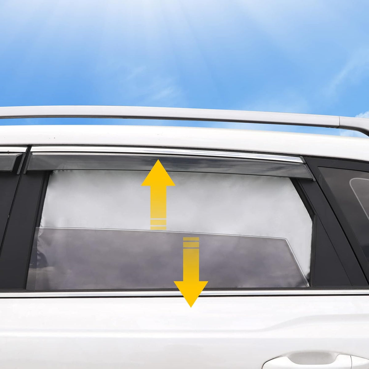 Lechin Car Window Shades for Side Window, 2 PCS, 31.5 x 20 in | For Baby, 10 M40 Magnets, Block Heats and UV Rays