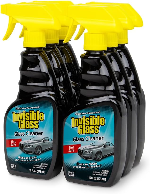 Invisible Glass 92163 Premium Glass Cleaner Spray for Car Windshields and Windows – Automotive and Home Window Cleaner – Streak-Free, Ammonia-Free, Tint-Safe – 16 fl oz