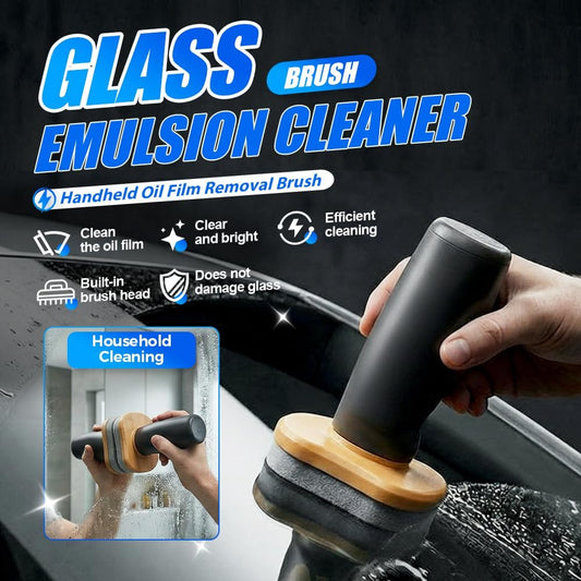 2026 Handheld Glass Oil-Film Remover, New Upgrade Emulsion Cleaner Glass Cleaning Board for Cars, Multifunctional Oil Film Remover for Windshield, Car Glass Brush for Car Maintenance (1, 100g)