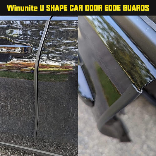 Winunite 32.8ft (10m) Car Door Edge Guards Clear – Self-Adhesive PVC, U-Shaped, Fits Most Vehicles, Scratch- and Chip-Resistant – Reduces Dings in Parking Lots