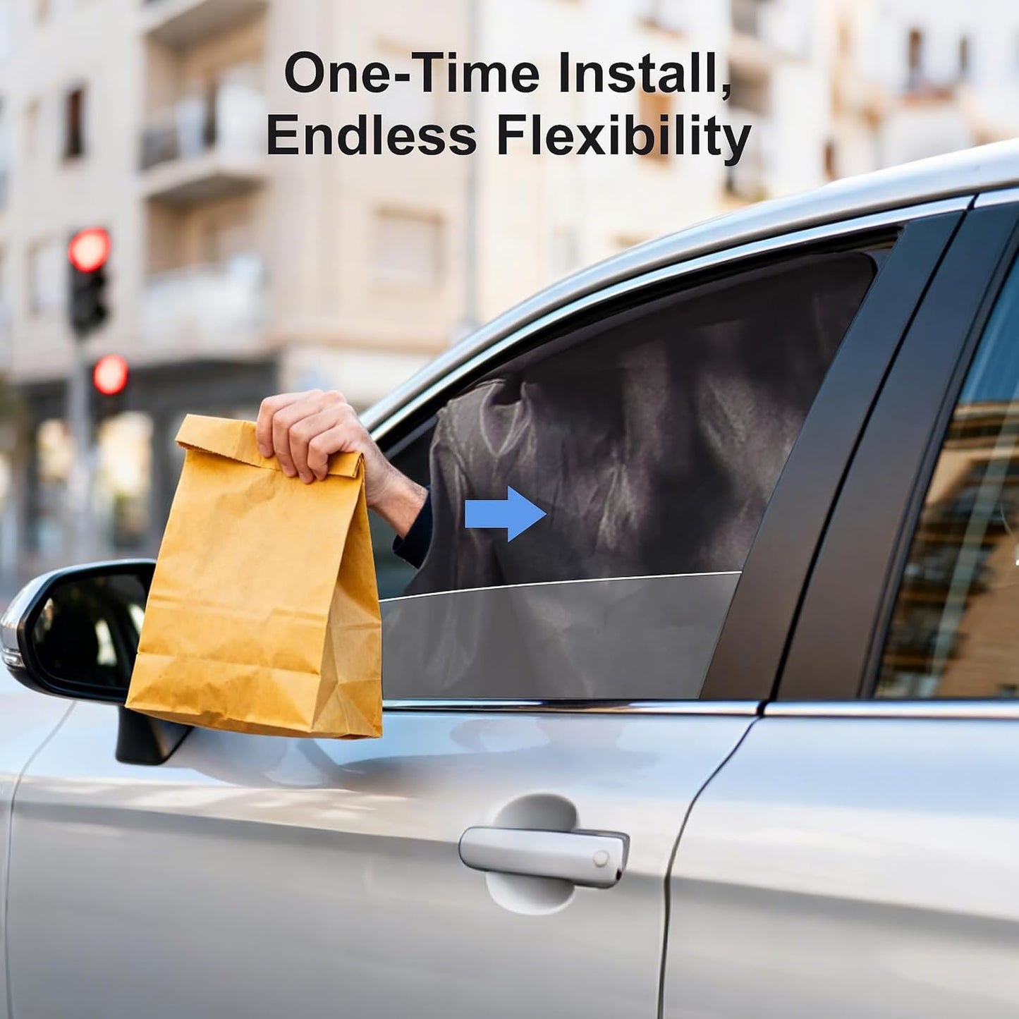 XCBYT Magnetic Car Side Window Shades 4 Pack, 100% Blackout Privacy | Blackout privacy for camping, naps & work. Keeps your car cool. Fits steel frames only, measure first. Handle magnets gently