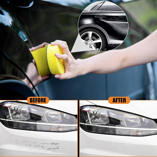 2026 Upgraded Scratch Remover for Vehicles, Car Scratch Remover with Wipe and Sponge, Car Scratch Repair Kit for Deep Scratches, Easy to Use and Effective for Car Paint Polishing & Repair