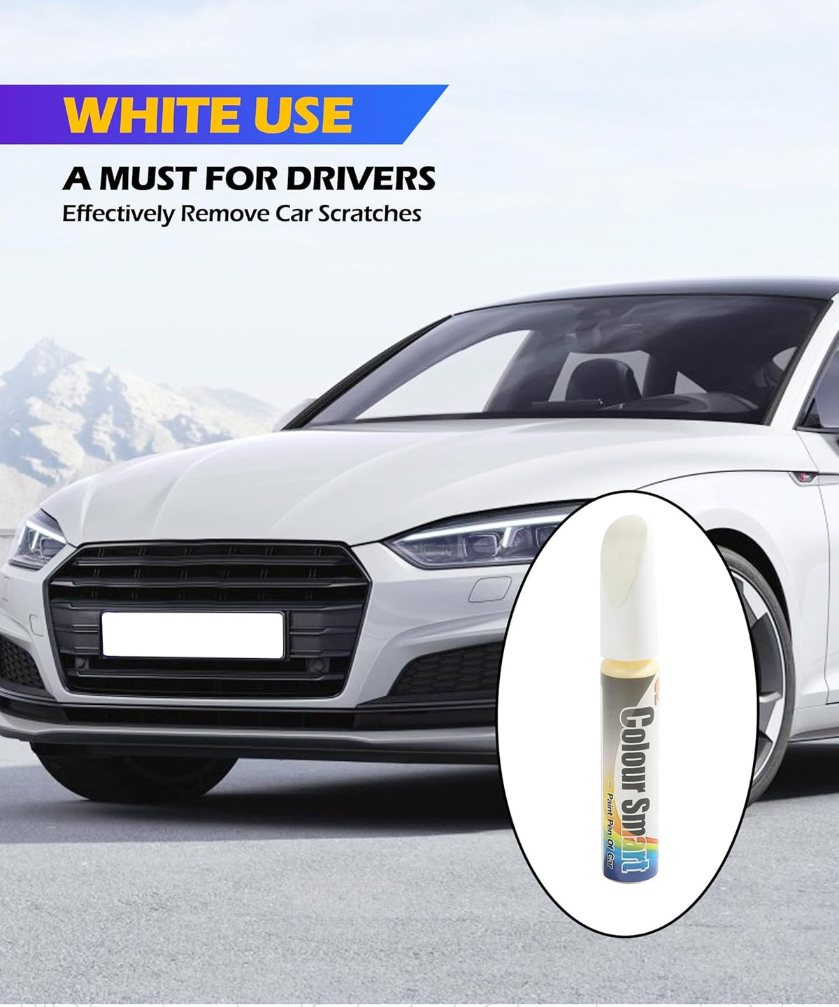 SCUARI Touch Up Paint Pen,Car Paint Pen,Car Paint Scratch Repair,Car Accessories Car Scratch Remover Pen,Car Touch Up Paint,Car Paint Scratch Repair,Paint Pen for Cars Paint Scratch Repair (Black)
